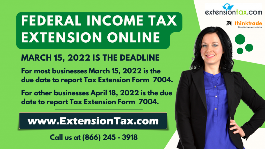 Extension Tax Electronic filing at ExtensionTax.com